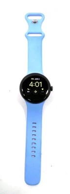 Google Pixel Watch 1 Polished Aluminum Active Band Smartwatch - Black