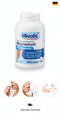Mivolis Magnesium Tabletten 300 St, 210 g