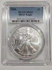 2005 American Silver Eagle PCGS MS69
