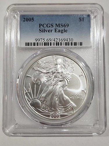 2005 American Silver Eagle PCGS MS69