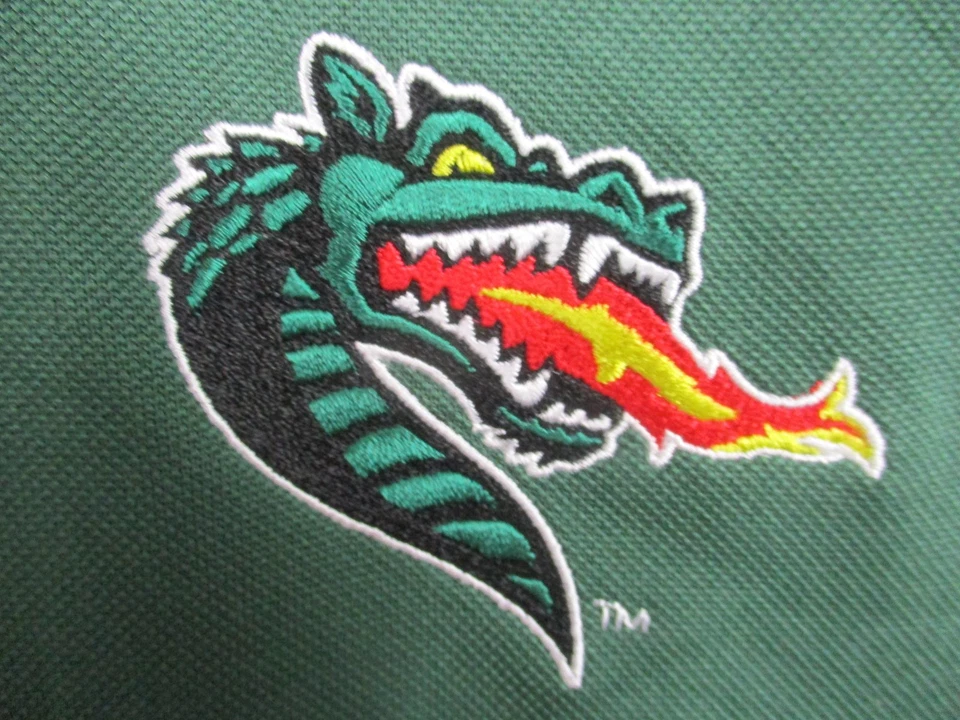 Camisa UAB Blazers Para Hombres Verde NCAA Fútbol Antigua Polo Colegial Licencia Foto 2 de 4