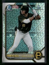 2022 Bowman #BCP-91 Matt Fraizer Chrome 1st Prospects Mojo Refractors