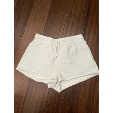Tna Cozy Fleece Boyfriend fit sweat cut-off shorts Small
