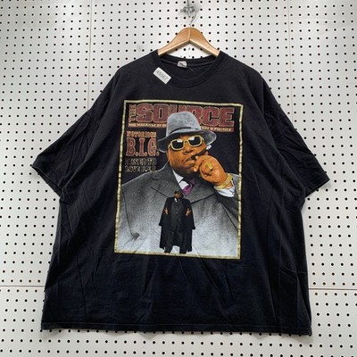 Vintage Notorious Biggie Smalls Shirt Mens 4XL Black Source Magazine Rap Tee