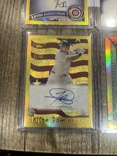 Topps Jasson Dominguez Certified Autograph gold cyberstats /50