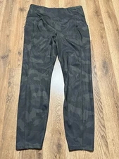 RBX Pants, Women's Size XL, Green Black, Camouflage, Leggings, Pull On