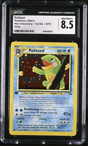 Politoed (1st Edition) graded CGC 8.5 for sale on eBay