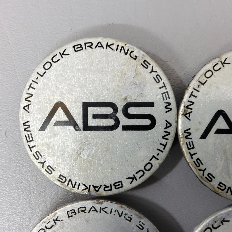 95-02 Pontiac Firebird Silver ABS Wheel Center Hub Caps SET OF 4 - Image 2 of 4