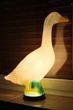 große GLADYS GOOSE Höhe 63cm vintage Lampe New York Leuchte Kult Gans 80er 80s
