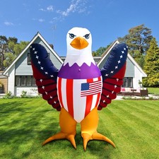 GOODENY USA 250th Anniversary Patriotic Inflatable 6FT Bald Eagle with Flying...