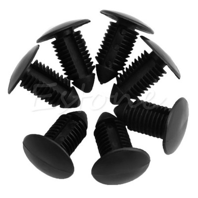 20 Pcs Car Plastic Black Door Bumper for 11mm Hole Rivet Push Clips Faste