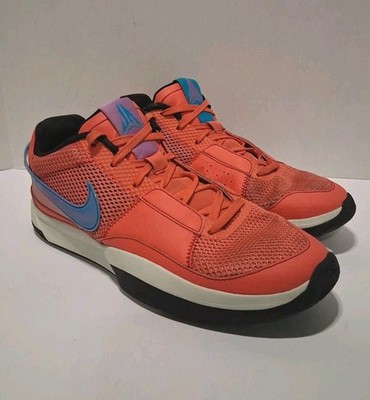 Nike Ja 1 Fuel Men Sz 11.5 Ember Glow Blue Lightning Basketball Shoes DR8785-800