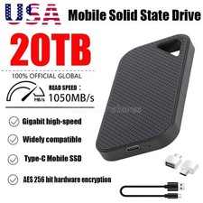 NEW External Hard Drive 20TB Data Backup USB3.1 Portable External Drive For PC