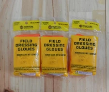 HS Hunter's Specialties Field Dressing Gloves;   3 Packs;  01071