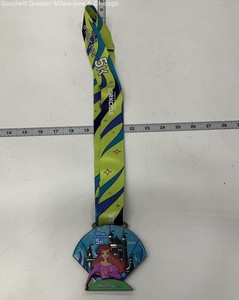runDisney Green Blue Yellow Red Disney Princess 5K 2024 Virtual Ariel Medal