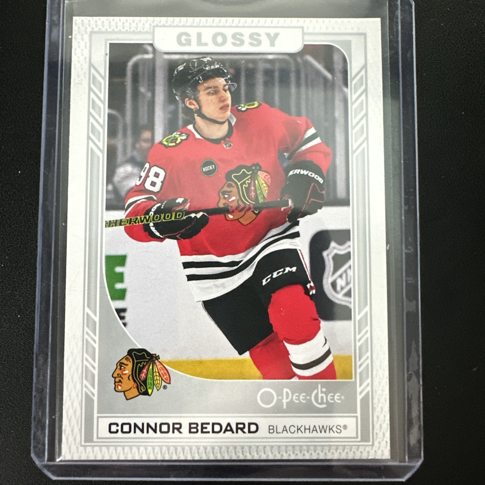 Connor Bedard O-Pee-Chee Glossy Rookie 2023-24 Upper Deck Series 2 Hockey