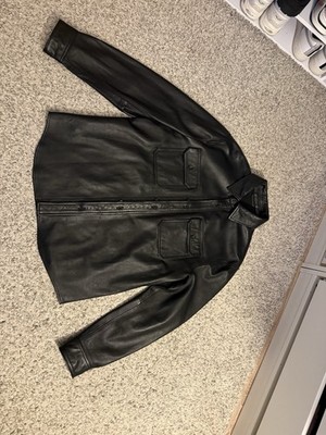 Mango Leather Overjacket Gr. L 100% SHEEP LEATHER Nie Getragen! Neuwertig