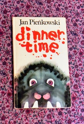 VTG POP UP Book vintage HC Kids 1980's Dinner Time by Jan Pienkowski 80s HTF