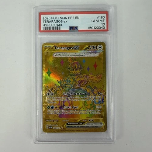 Terapagos ex 180/131 Hyper Rare PSA 10 2025 Prismatic Evolutions