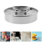  2 Stück wiederverwendbare Edelstahl-Donut-Formen zum Backen, runde
