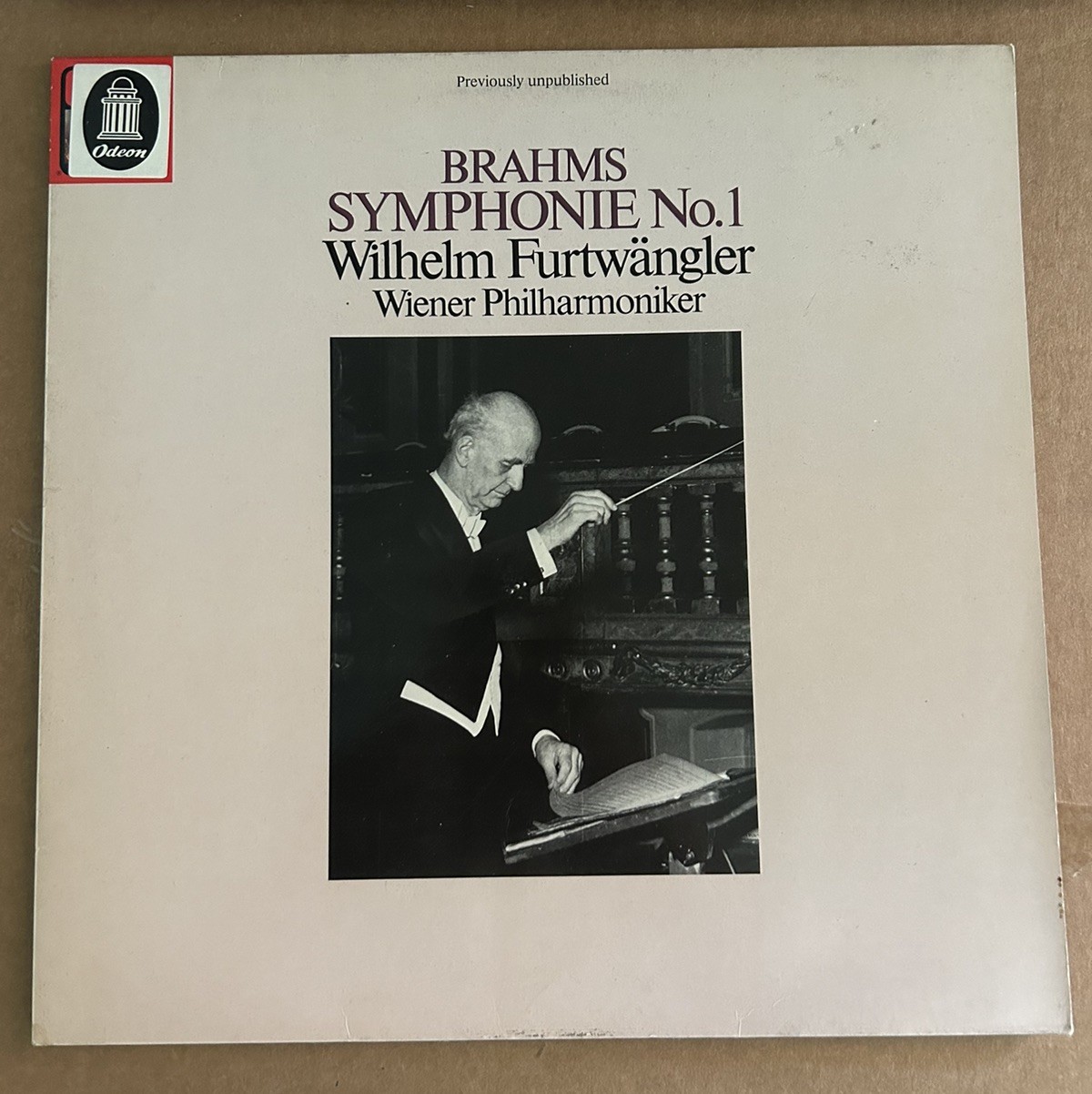 Brahms Wilhelm Furtwängler Wiener Philharmoniker Symphony No. 1 Vienna EMI ODEON