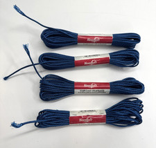 Needloft Metallic Craft Cord Blue Lot of 4 Nylon Blend 55002 USA NEW