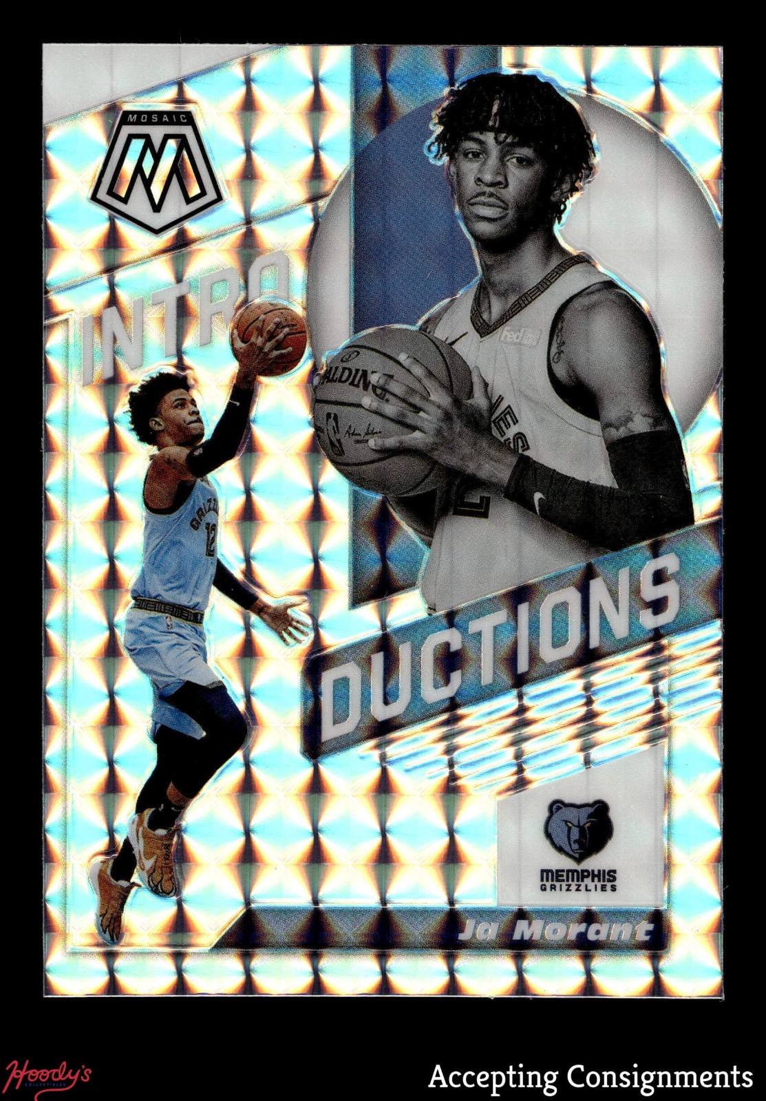 2019-20 Panini Mosaic Introductions Mosaic #7 Ja Morant ROOKIE RC GRIZZLIES