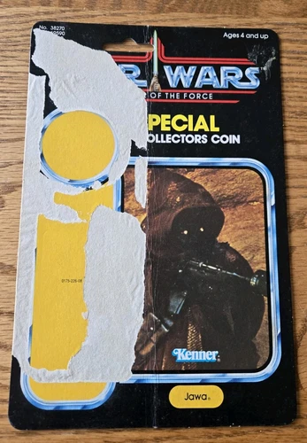 Vintage Kenner Star Wars POTF Jawa Cardback 92B Power Of The Force