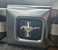 Vintage Offical Ford Mustang Belt Seatbelt Buckle-Down Checker USA Checkerboard
