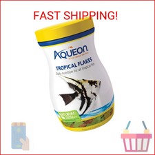 Aqueon Tropical Fish Food Flakes, 7.12 Ounces