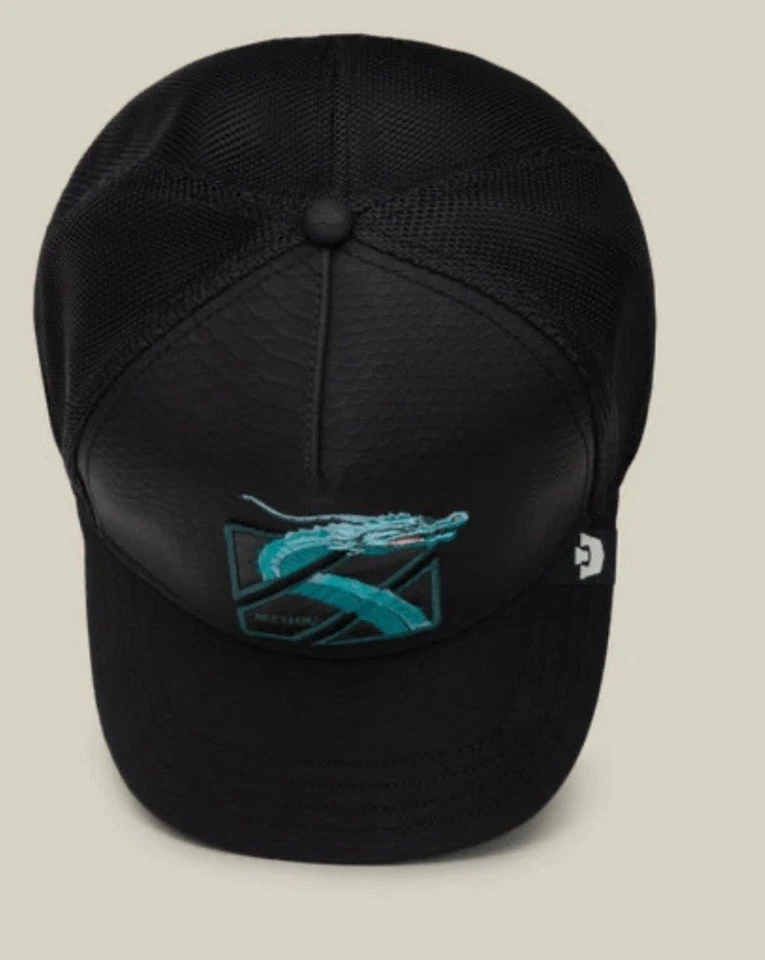 Nuevo con etiquetas Goorin Farm Friday Trucker “Más raro que raro” Dragón mítico RARO Nuevo sombrero a presión Foto 4 de 4
