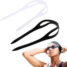 2 Pack Silicone Swim Goggles Strap Replacement Dive Mask Adjustable Band New USA