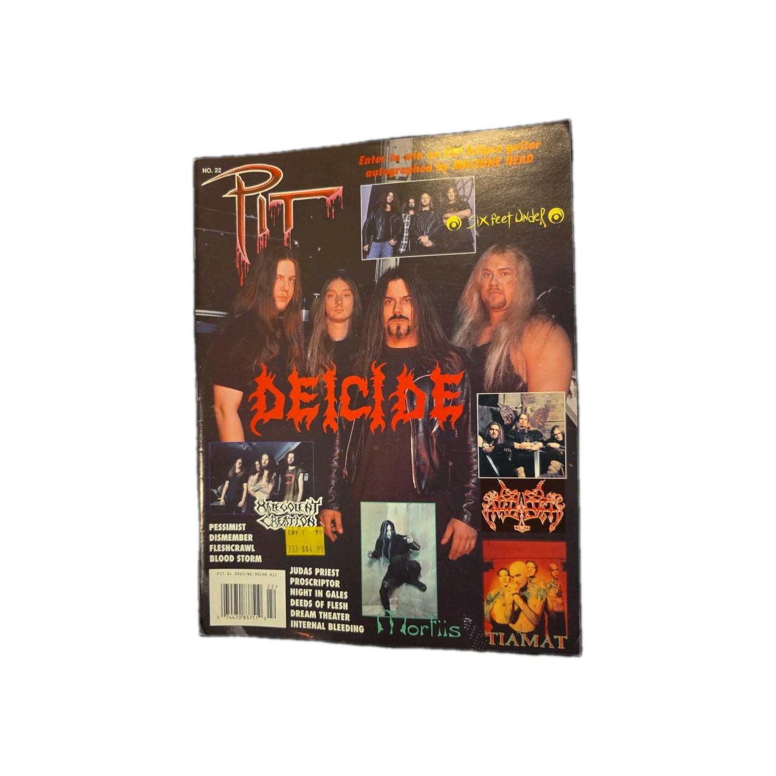 Pit Magazine #22 Deicide Enslaved Mortis Judas Priest Six Feet Under Tiamat