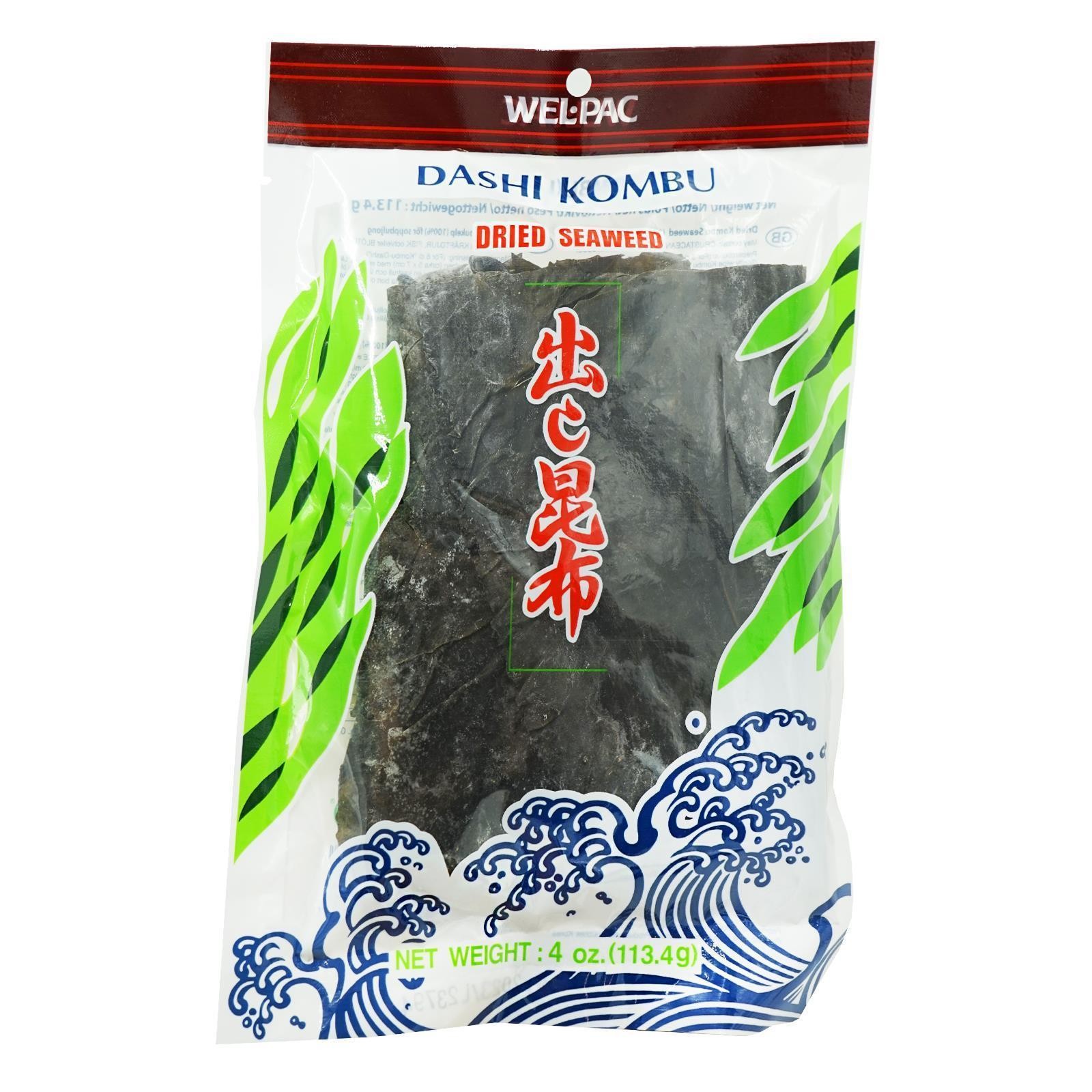 Wel Pac Dashi Kombu 113,4g Kombu Algen Kombu Tang Seaweed getrocknet