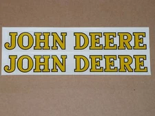 JOHN DEERE DECAL SET 8" Adhesive, Also Used on Fender Pedal Tractor Wagon  J910