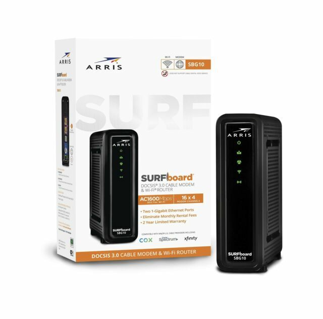 NEW ARRIS SBG10 Dual Band Wi-Fi Router-Black
