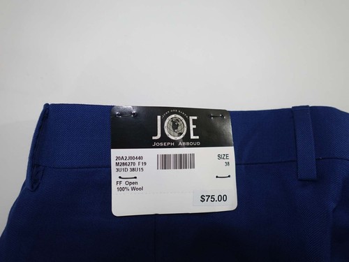 Joseph Abboud schmale Passform Herrenhose Größe 38 neu mit Etikett hellblau 100 % Wolle Hosen - Bild 8 von 9