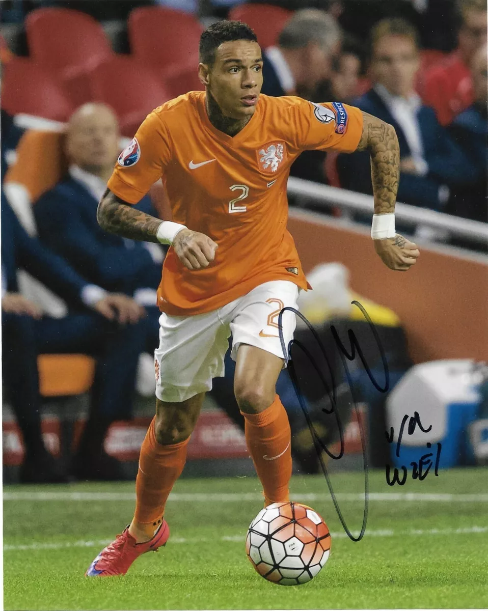 Netherlands Gregory Van Der Wiel Autographed Signed 8x10 MLS Photo COA #4