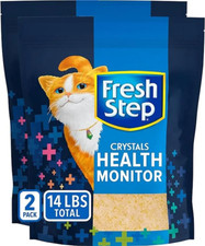 Crystals Health Monitoring Cat Litter, Unscented, 14 Lbs Total, 2 Pack of 7Lb B