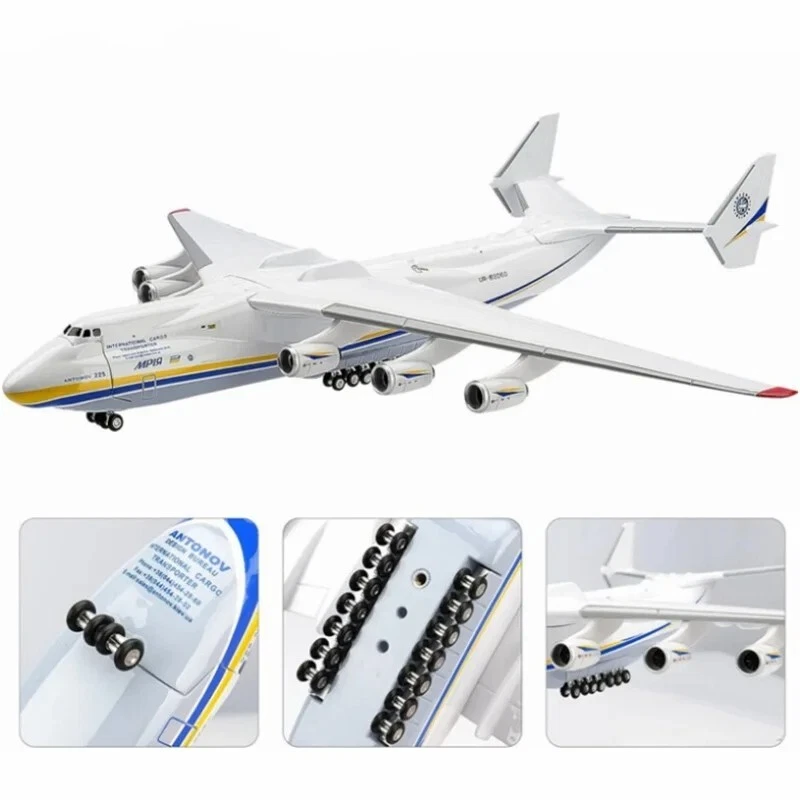 Modelo de avión de juguete de resina Antonov An-225 1:200 17 pulgadas avión transportador Ucrania Foto 2 de 4