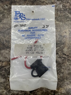 ETS International BMATC30 30Amp Weather Resistant ATC Fuse Assembly w/ Cap