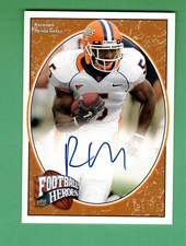 2008 UPPER DECK FOOTBALL HEROES RASHARD MENDENHALL AUTO BRONZE PARALLEL 55/75