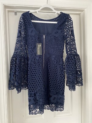 flare shirt dress Lemon | Crochet Top With Flared Sleeves