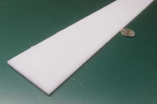 Hdpe White Bar .125" (1/8") Thick x 2.25" Wide x 24" Long, 8 Pcs, 16 Ft