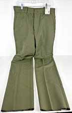 Horace Small Flex Cool Pants Olive Green HS2145 34R Cut 27MD Length 37U