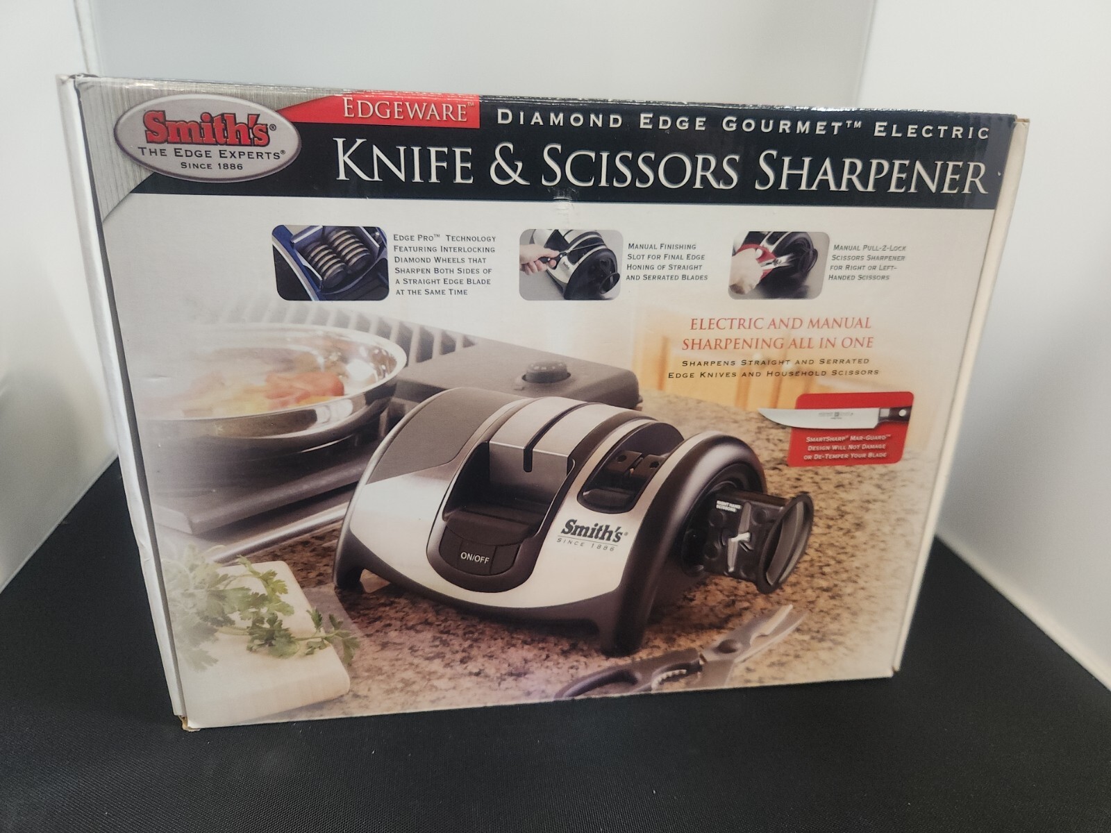 Smiths Edgeware Electric Ceramic Knife Scissors Sharpener Serrated 50142, Used eBay