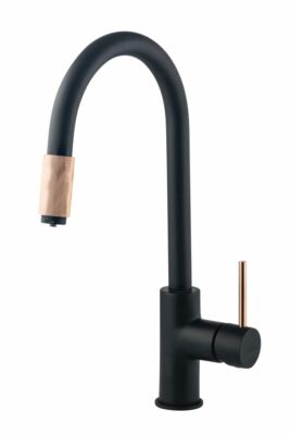 Spültischmischer mit Wasserfilteranschluss Küchenarmatur schwarz/kupfer Spüle