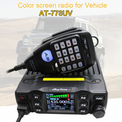 Anytone AT-778UV Dual-Band Car Mobile Radio Ham Transceiver Walkie Talkie