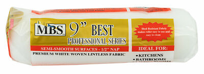 MBS 9'' Roller Cover 1/2'' Nap Professional Series Lintless Dralon