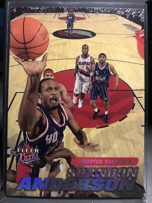 2000-01 Ultra Houston Rockets Basketball Card #23 Shandon Anderson ...